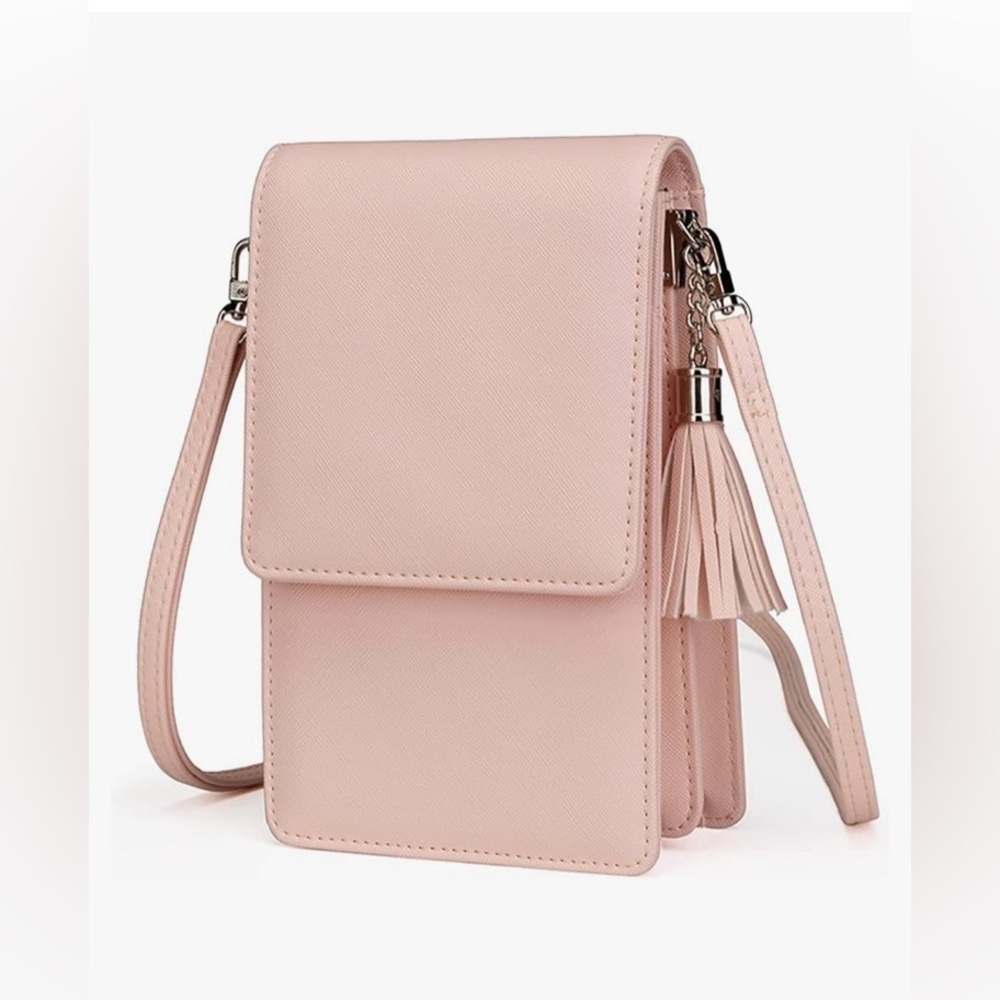 Pink Crossbody Cell Phone Purse View 5